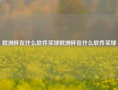 欧洲杯在什么软件买球欧洲杯在什么软件买球