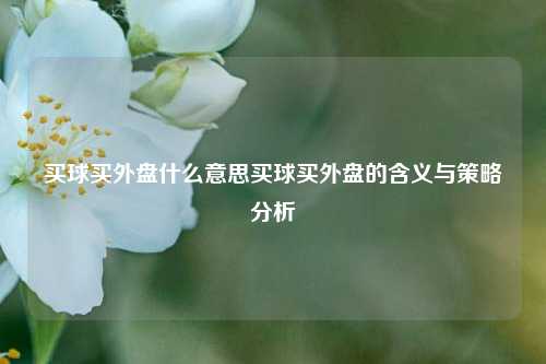 买球买外盘什么意思买球买外盘的含义与策略分析