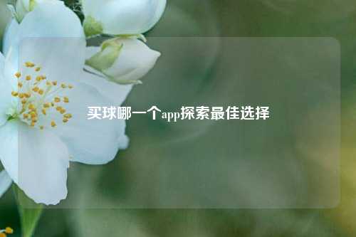 买球哪一个app探索最佳选择