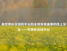 有世界杯买球的平台吗全球体育盛事的线上见证——世界杯买球平台