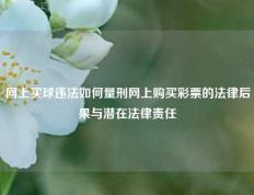 网上买球违法如何量刑网上购买彩票的法律后果与潜在法律责任