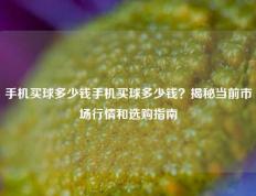 手机买球多少钱手机买球多少钱？揭秘当前市场行情和选购指南