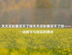 天天买彩票买不了球天天买彩票买不了球——一场数字与现实的博弈