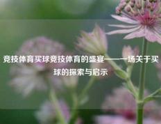 竞技体育买球竞技体育的盛宴——一场关于买球的探索与启示