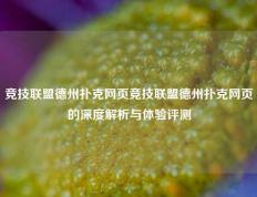 竞技联盟德州扑克网页竞技联盟德州扑克网页的深度解析与体验评测