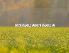 买球搞笑口诀买球搞笑口诀