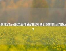 买球的app是怎么挣钱的如何通过买球的APP赚钱？