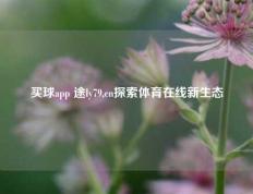 买球app 途ly79,cn探索体育在线新生态