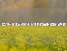 欧洲杯买球app敬98db in体育竞技的激情与荣耀