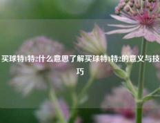 买球特1特2什么意思了解买球特1特2的意义与技巧