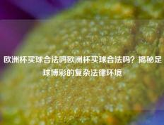 欧洲杯买球合法吗欧洲杯买球合法吗？揭秘足球博彩的复杂法律环境
