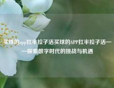 买球的app扛半拉子活买球的APP扛半拉子活——探索数字时代的挑战与机遇