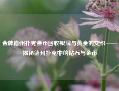 金牌德州扑克金币回收银牌与黄金的交织——揭秘德州扑克中的钻石与金币