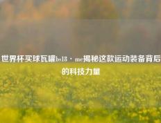 世界杯买球瓦罐bs18·me揭秘这款运动装备背后的科技力量