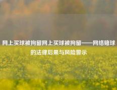 网上买球被拘留网上买球被拘留——网络赌球的法律后果与风险警示