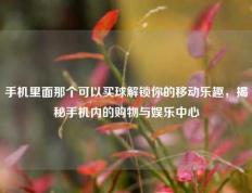 手机里面那个可以买球解锁你的移动乐趣，揭秘手机内的购物与娱乐中心
