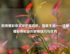 利用懂彩帝买球把握商机，智享生活——详解懂彩帝买球的使用技巧与优势