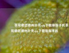 👍茶苑德信德州扑克app下载原版手机茶苑德信德州扑克app下载原版手机