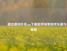 ✌️德信德州扑克app下载赔率探索游戏乐趣与策略