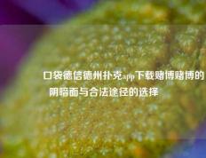 👍口袋德信德州扑克app下载赌博赌博的阴暗面与合法途径的选择