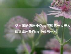 🥈华人德信德州扑克app下载第一人华人德信德州扑克app下载第一人
