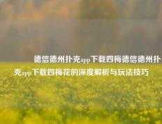 🥉德信德州扑克app下载四梅德信德州扑克app下载四梅花的深度解析与玩法技巧