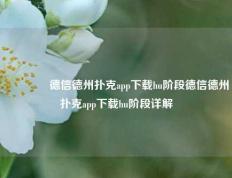 🏅德信德州扑克app下载hu阶段德信德州扑克app下载hu阶段详解