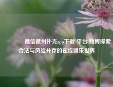 👈德信德州扑克app下载 平台 赌博探索合法与风险并存的在线娱乐世界