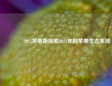🥈2025苹果版探索2025年的苹果生态系统