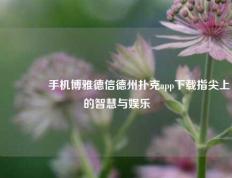 🌈手机博雅德信德州扑克app下载指尖上的智慧与娱乐