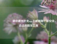👍德信德州扑克app下载剥削一款安全、合法的娱乐工具
