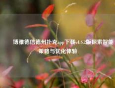 ✌️博雅德信德州扑克app下载v4.6.2版探索智能策略与优化体验