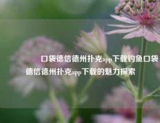 🎖️口袋德信德州扑克app下载钓鱼口袋德信德州扑克app下载的魅力探索