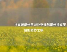 🥉扑克迷德州手游扑克迷与德州扑克手游的奇妙之旅