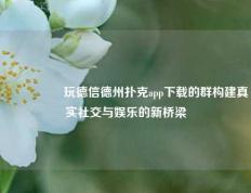 🎖️玩德信德州扑克app下载的群构建真实社交与娱乐的新桥梁
