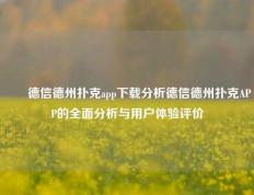 ✌️德信德州扑克app下载分析德信德州扑克APP的全面分析与用户体验评价