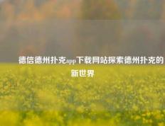✌️德信德州扑克app下载网站探索德州扑克的新世界
