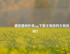 🌈德信德州扑克app下载王有挂吗王有挂吗？