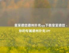 🥉皇家德信德州扑克app下载皇室德信 - 你的专属德州扑克APP