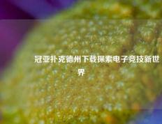 👉冠亚扑克德州下载探索电子竞技新世界