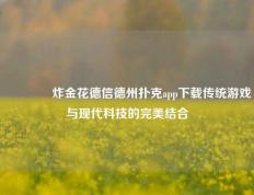 🌈炸金花德信德州扑克app下载传统游戏与现代科技的完美结合