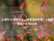 上海打2025德州扑克app探索未来科技，上海的德州扑克与2025年