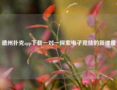 德州扑克app下载一对一探索电子竞技的新维度