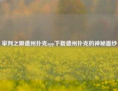 审判之眼德州扑克app下载德州扑克的神秘面纱