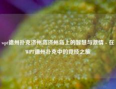 wpt德州扑克济州岛济州岛上的智慧与激情 - 在WPT德州扑克中的竞技之旅
