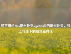 线下组织2025德州扑克app2025年的德州扑克，线上与线下的融合新时代