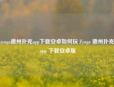 zynga德州扑克app下载安卓如何玩 Zynga 德州扑克 app 下载安卓版