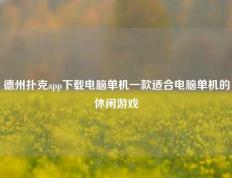 德州扑克app下载电脑单机一款适合电脑单机的休闲游戏
