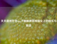天天德州扑克app下载棋牌游戏指尖上的娱乐与挑战