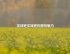 买球吧买球吧的独特魅力